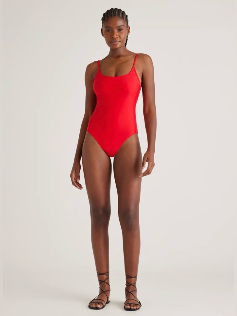 🔥 Quince Italian Cami One-Piece Scoop Neck Swimsuit - NWT - Size: XS